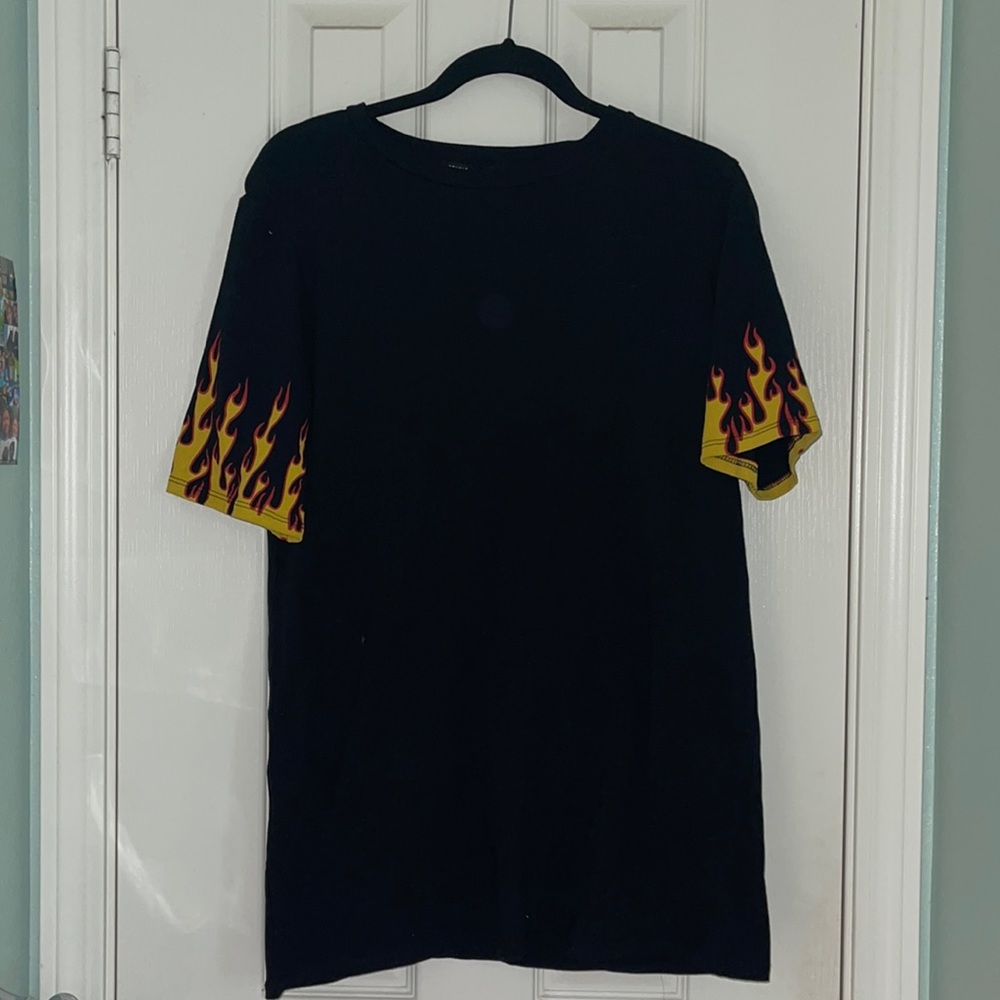 fashion black fire dress